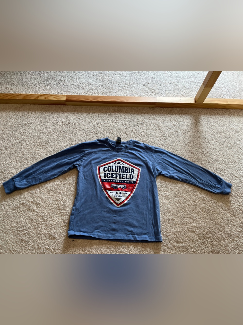 Columbia Icefield Blue Graphic Long-Sleeve Kids Top
